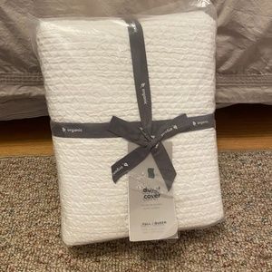 West Elm Organic Cotton Duvet Cover - Full/Queen
